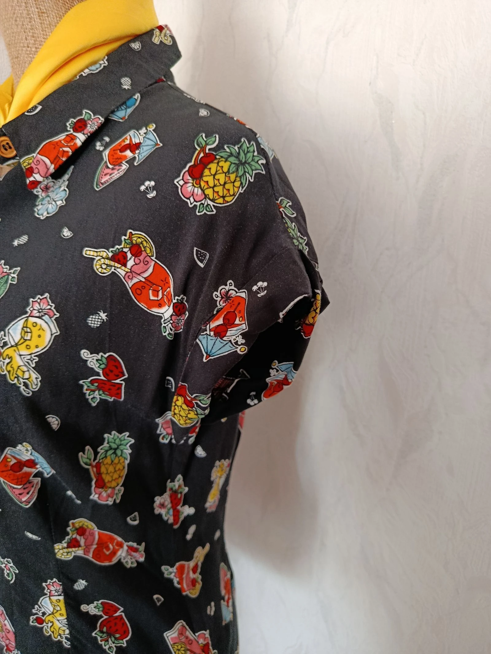 Blusa retrô rockabilly Pin up "Pina colada" – photo 4